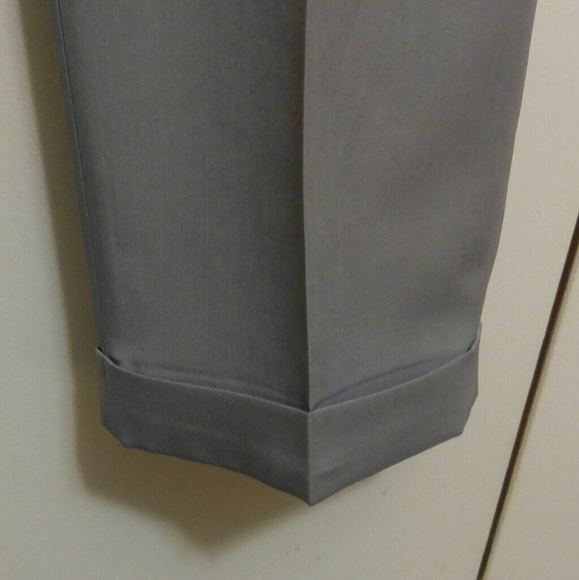 Never worn grey pleated and cuffed Savane slacks. - Picture 3 of 5